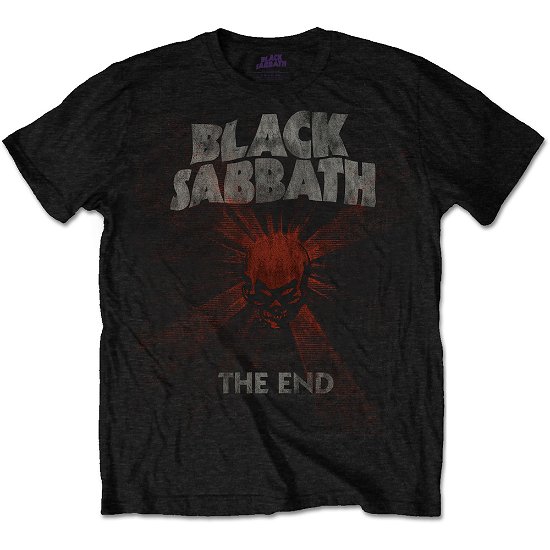 Black Sabbath Unisex T-Shirt: The End Skull Shine - Black Sabbath - Marchandise - MERCHANDISE - 5055979988151 - 1 mars 2017