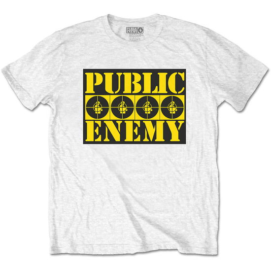 Public Enemy Unisex T-Shirt: Four Logos - Public Enemy - Koopwaar -  - 5056368664151 - 