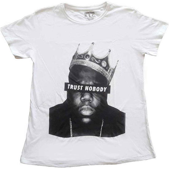 Biggie Smalls Ladies T-Shirt: Trust Nobody (8) - Biggie Smalls - Produtos -  - 5056561036151 - 