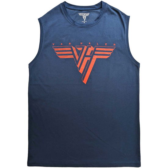 Van Halen Unisex Tank T-Shirt: Classic Red Logo - Van Halen - Produtos -  - 5056561081151 - 