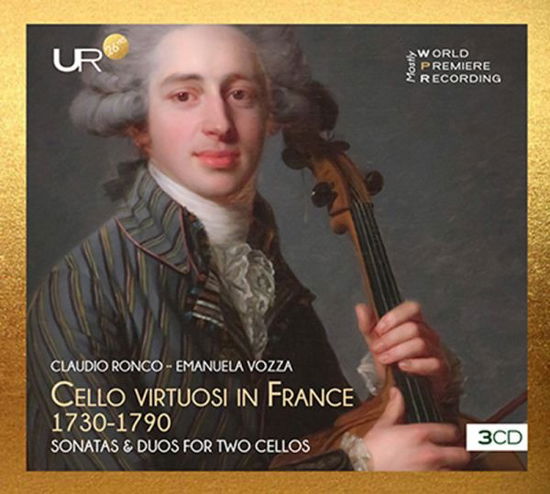 Cover for Claudio Ronco / Emanuela Vozza · Cello Viruosi In France 1730-1790 - Sonatas And Duos For Two Cellos (CD) (2024)