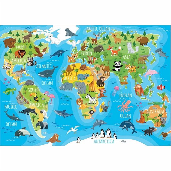 Cover for Educa · World Map Animals Puzzle 150pcs (N/A) (2020)
