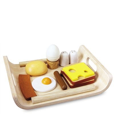 Playfood  - Breakfast Menu Tray (3415) - Plantoys - Merchandise -  - 8854740034151 - 