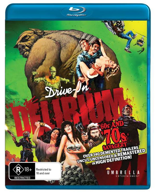 Cover for Blu · Drive in Delirium: Hi Def Hysteria - '60s &amp; '70s Savagery (Blu-ray) (2017)