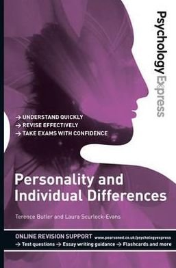 Cover for Terence Butler · Psychology Express: Personality and Individual Differences: (Undergraduate Revision Guide) - PSE Psychology Express (Pocketbok) (2013)