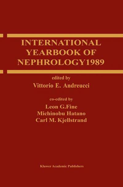 Cover for Vittorio E Andreucci · International Yearbook of Nephrology 1989 - International Yearbooks of Nephrology (Hardcover Book) (1988)