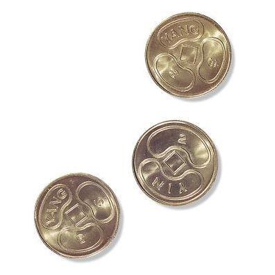 Cover for Us Games Systems · I Ching Coins (Set Of 3) (Oracle cards) (2002)