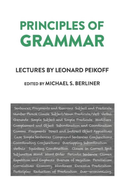 Cover for Leonard Peikoff · Principles of Grammar (Paperback Book) (2020)