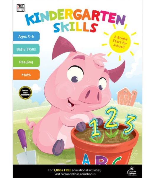 Cover for Carson Dellosa - Kindergarten Skills Workbook for Kindergarten, 320 Pages (Paperback Book) (2018)