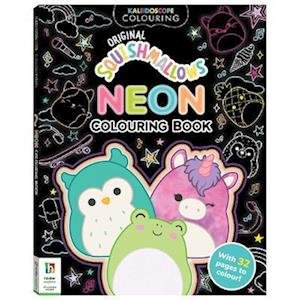 Cover for Hinkler Pty Ltd · Kaleidoscope Squishmallows Neon Colouring Book - Squishmallows (Paperback Book) (2023)