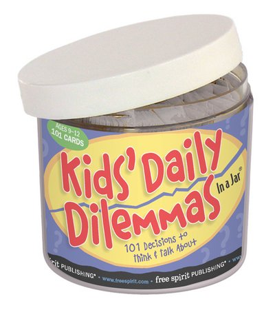 Cover for Free Spirit Publishing · Kids Daily Dilemmas in a Jar: 101 Decisions to Think &amp; Talk about - In a Jar Series (Flashkort) (2015)