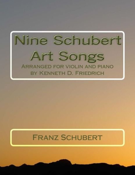 Cover for Franz Schubert · Nine Schubert Art Songs (Paperback Bog) (2013)