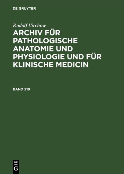 Cover for Rudolf Virchow (Buch) (2016)