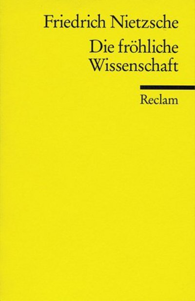 Cover for Friedrich Nietzsche · Reclam UB 07115 Nietzsche.Fröhl.Wiss. (Book)