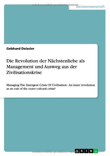 Cover for Deissler · Die Revolution der Nächstenlie (Book) [German edition] (2014)