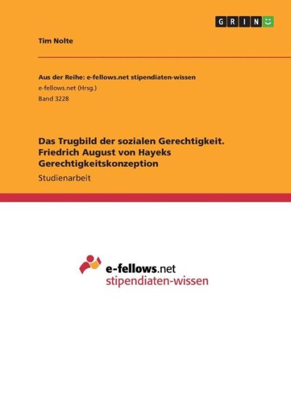 Cover for Nolte · Das Trugbild der sozialen Gerecht (Book)