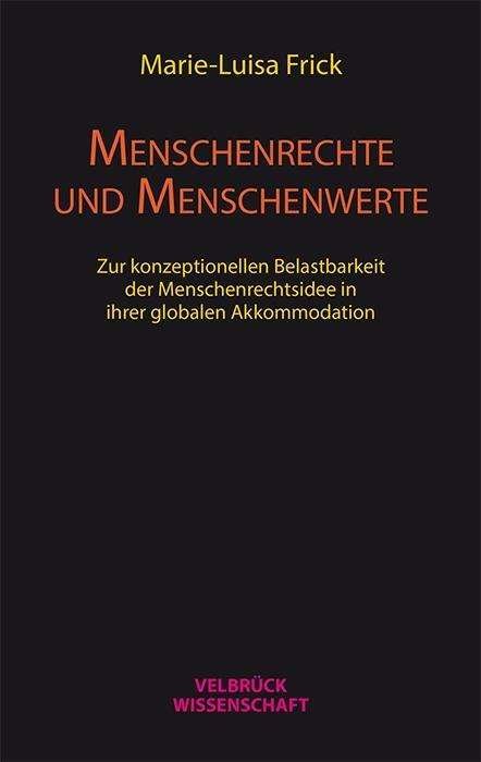 Cover for Frick · Menschenrechte und Menschenwerte (Book)