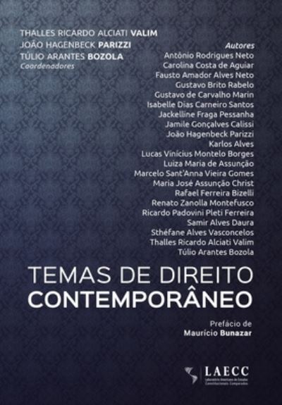 Cover for Thalles Ricardo Alciati Valim · Temas de direito contemporaneo (Paperback Book) (2021)