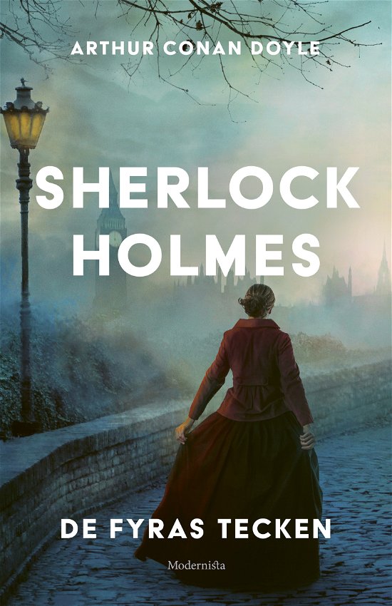 Cover for Arthur Conan Doyle · De fyras tecken (Bound Book) (2023)