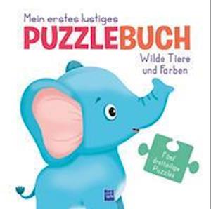 Cover for Rachael McLean · Mein erstes lustiges Puzzlebuch - Wilde Tiere und Farben (Board book) (2022)