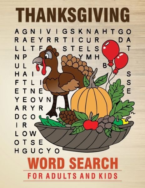 Cover for Simlet House · Thanksgiving Word Search for Adults and Kids (Paperback Bog) (2020)