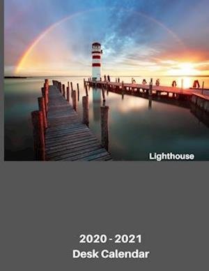 Cover for 8333 Publishing · 2020 - 2021 Lighthouse Desk Calendar (Paperback Book) (2020)