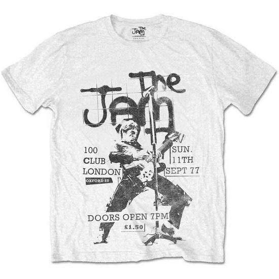 Cover for Jam - The · The Jam Unisex T-Shirt: 100 Club 77 (White) (T-shirt)