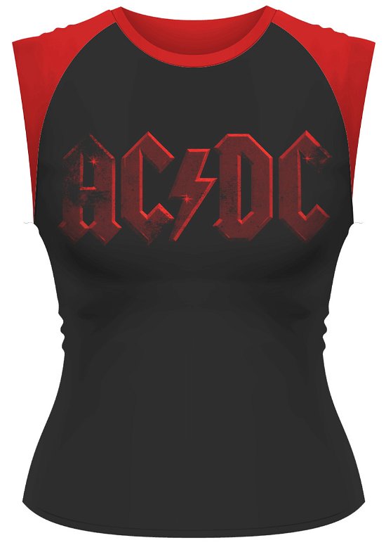 Cover for AC/DC · Highway Lightning -m-girlie / Baseball Black / Red (T-shirt) [size M] (2015)