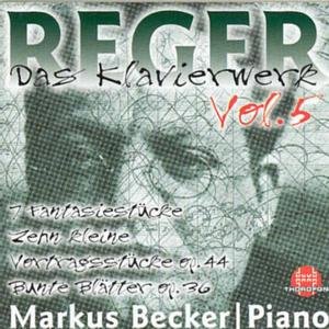 Cover for Reger / Becker,markus · Piano Works 5: Bunte Blatter Op 36 (CD) (1999)