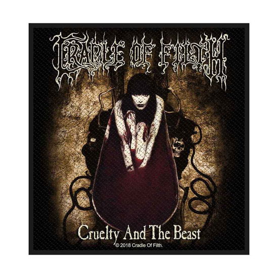 Cradle Of Filth Standard Woven Patch: Cruelty and the Beast - Cradle Of Filth - Koopwaar - PHD - 5055339792152 - 30 september 2019