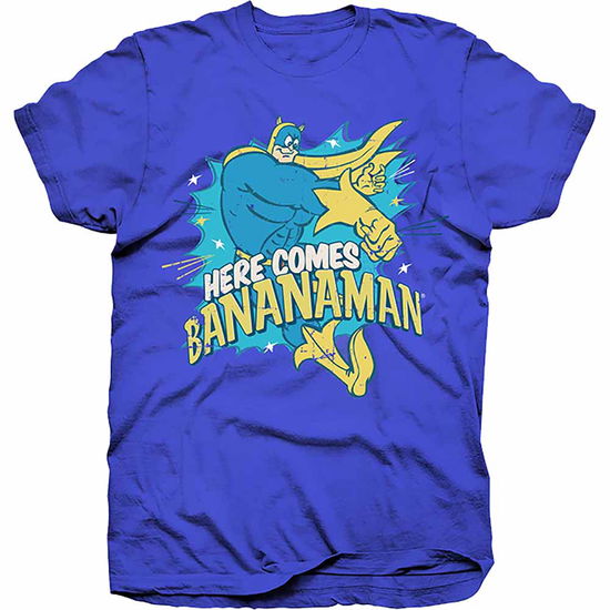 Hasbro Unisex T-Shirt: Here Comes Bananaman - Hasbro - Mercancía - Bravado - 5055979936152 - 