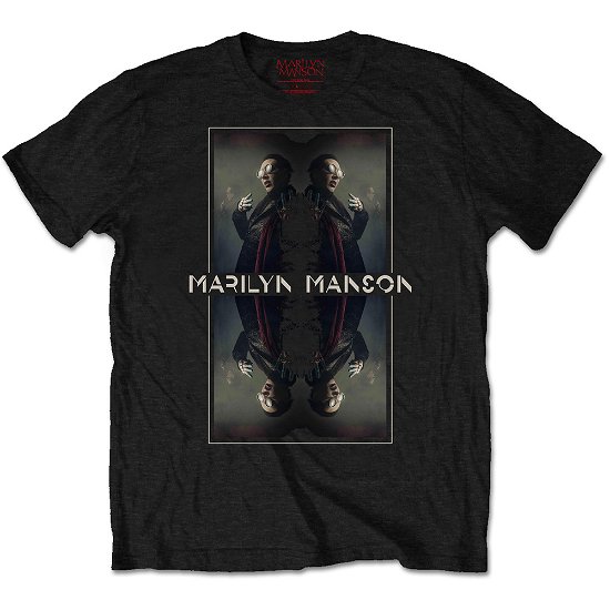 Cover for Marilyn Manson · Marilyn Manson Unisex Tee: Mirrored (Klær) [size S] [Black - Unisex edition]