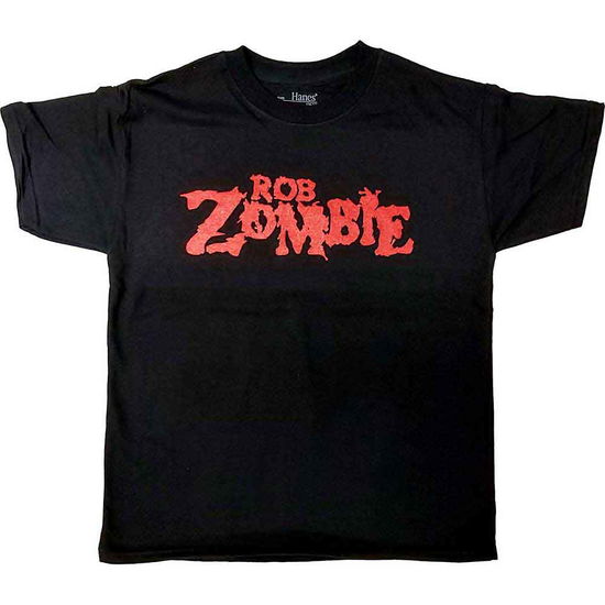 Cover for Rob Zombie · Rob Zombie Kids T-Shirt: Logo (Black) (7-8 Years) (T-shirt) [size 7-8yrs] [Black - Kids edition] (2021)