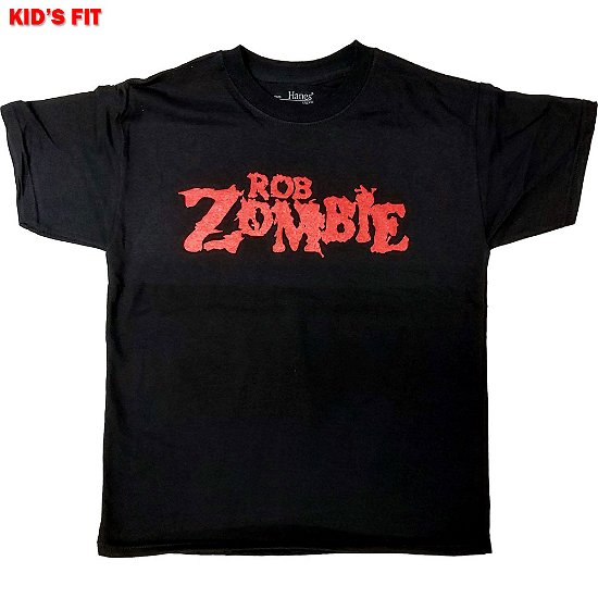 Cover for Rob Zombie · Rob Zombie Kids T-Shirt: Logo (7-8 Years) (T-shirt) [size 7-8yrs] [Black - Kids edition]