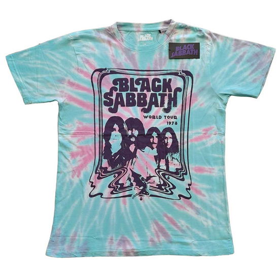 Black Sabbath Unisex T-Shirt: World Tour '78 (Wash Collection) - Black Sabbath - Produtos -  - 5056561013152 - 