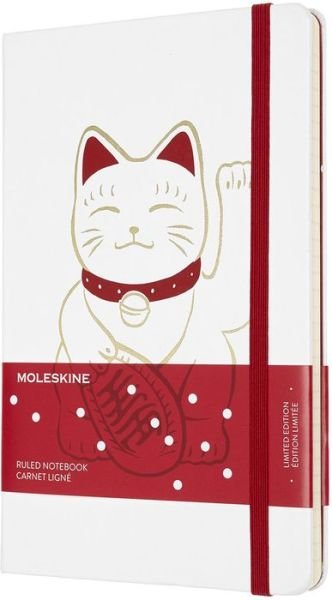 Cover for Moleskine · Moleskine Maneki Neko Limited Edition White Large Ruled Notebook Hard 2020 (Hardcover Book) (2020)