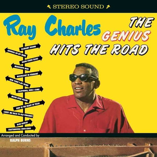 Cover for Ray Charles · The Genius Hits The Road + 4  Bonus Tracks (VINIL) (2016)
