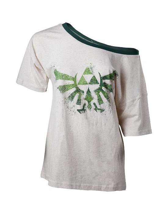 Zelda Off Shoulder Ladies T-Shirt (T-Shirt Donna Tg. XS) - Nintendo: Legend Of Zelda (The) - Merchandise -  - 8718526528152 - 