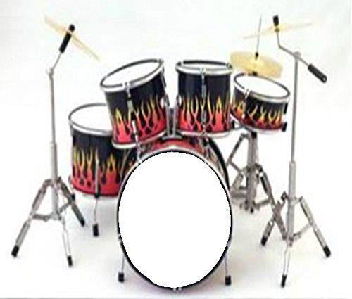 Mini Batteria Da Collezione Replica Mod.flames - Music Legends Collection - Merchandise - Music Legends Collection - 8991003020152 - 