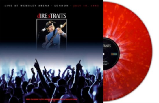 Cover for Dire Straits · Live At Wembley Arena London 1985 (Red / White Splatter Vinyl) (LP) (2023)