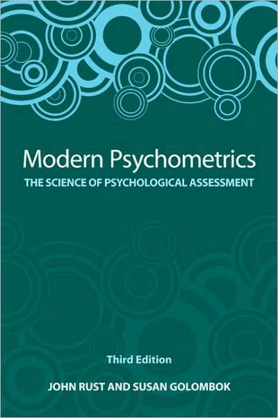 Modern Psychometrics: The Science of Psychological Assessment - John Rust - Libros - Taylor & Francis Ltd - 9780415442152 - 3 de diciembre de 2008