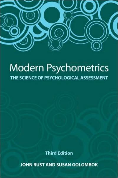 Cover for John Rust · Modern Psychometrics: The Science of Psychological Assessment (Taschenbuch) [3 New edition] (2008)