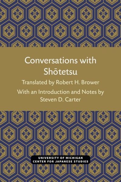 Cover for Robert Brower · Conversations with Shotetsu - Michigan Monograph Series in Japanese Studies (Paperback Bog) (2021)