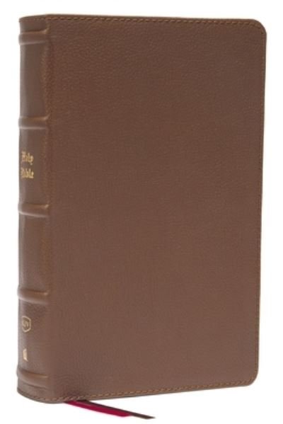 Cover for Thomas Nelson · KJV Holy Bible: Large Print Single-Column with 43,000 End-of-Verse Cross References, Brown Genuine Leather, Personal Size, Red Letter, Comfort Print: King James Version (Leather Book) (2022)