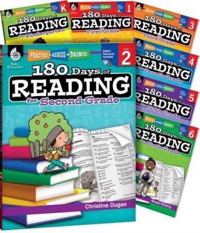 180 Days of Reading for K-6, 7-Book Set - Teacher Created Materials - Książki - Shell Education Pub - 9781425817152 - 22 sierpnia 2016