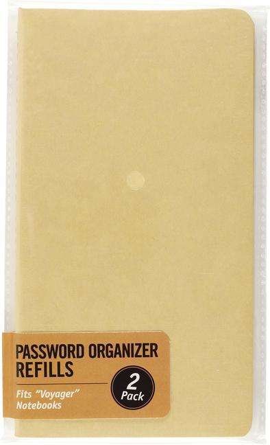 Cover for Peter Pauper Press Inc · Voyager Internet Password Log Books (2-Pack) (Book) (2020)