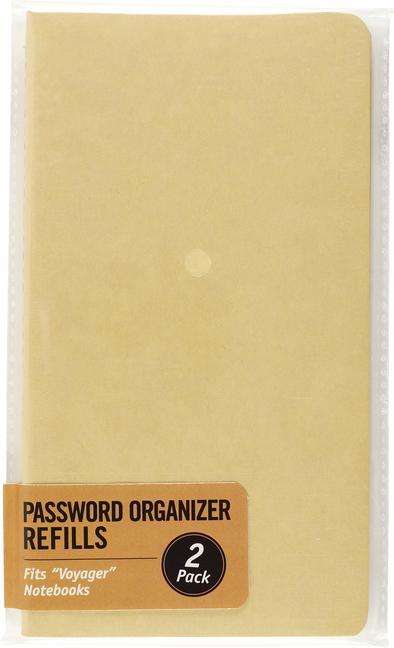 Voyager Internet Password Log Books (2-Pack) - Peter Pauper Press Inc - Książki - Peter Pauper Press, Inc, - 9781441334152 - 1 maja 2020