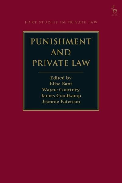 Cover for Bant Elise · Punishment and Private Law - Hart Studies in Private Law (Hardcover Book) (2021)