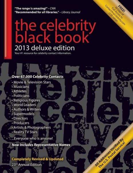 Cover for Jordan Mcauley · The Celebrity Black Book 2013: 67,000+ Accurate Celebrity Addresses for Fans &amp; Autograph Collecting, Nonprofits &amp; Fundraising, Advertising &amp; Marketing, Publicity &amp; Public Relations, and More! (Paperback Book) (2013)