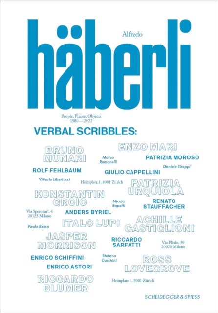 Cover for Alfredo Haberli · Alfredo Haberli – Verbal Doodling: 30 Years, 30 Questions, 30 Answers. People, Places, Objects—1980–2022 (Pocketbok) (2024)